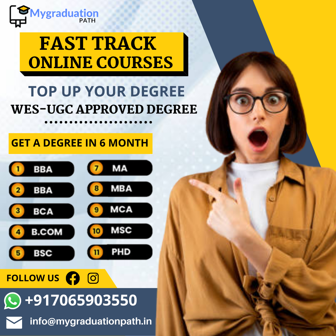 BCA Fast Track Course - UGC & Govt Approved University
